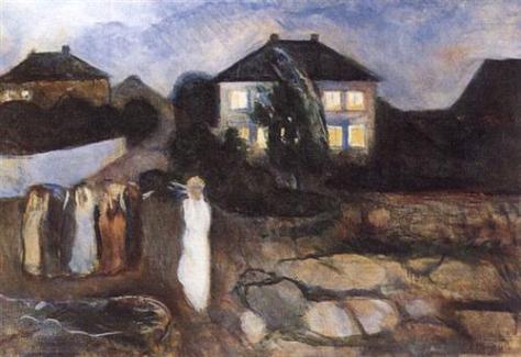 {The Storm by Edvard Munch}